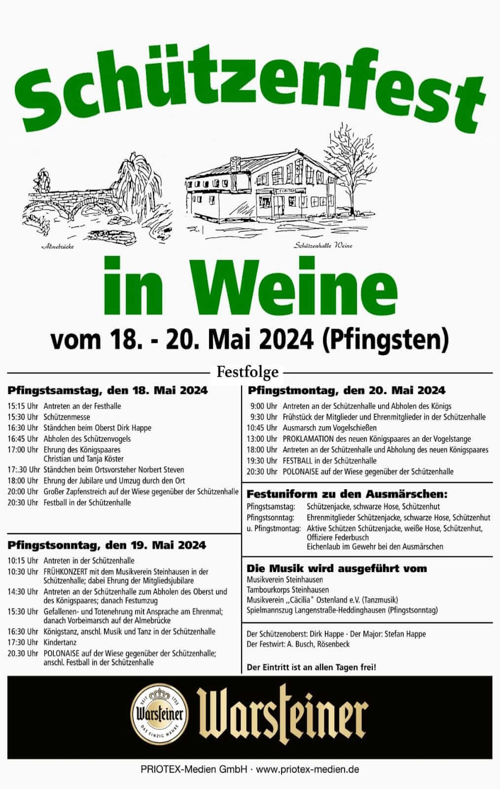Plakat - Schützenfest 2024