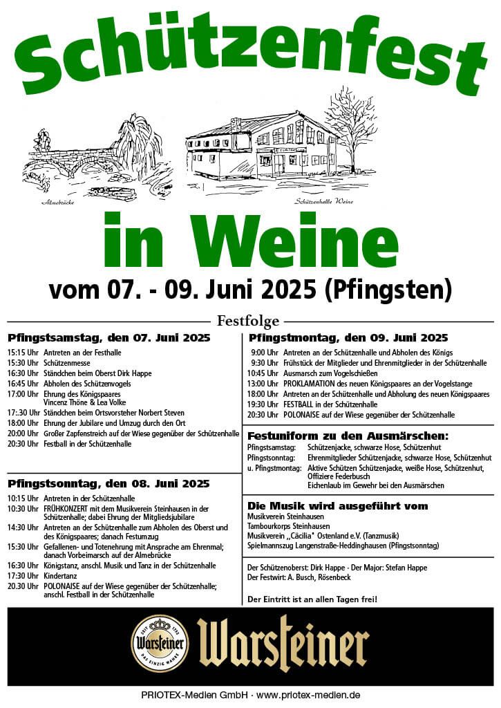 Plakat - Schützenfest 2025